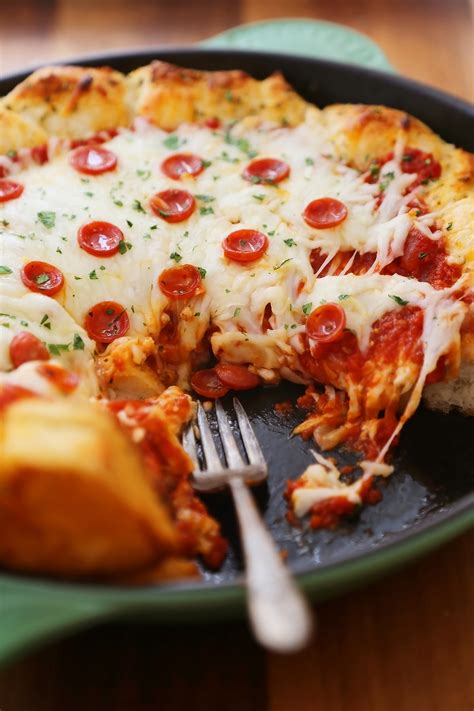 Cheesy Deep Dish Pepperoni Pizza Bites The Comfort Of Cooking