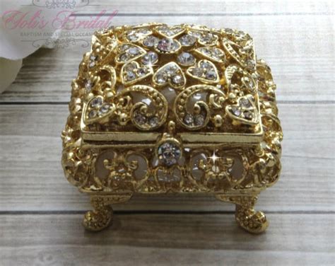 Beautiful Swarovski Crystal Ring Box Etsy