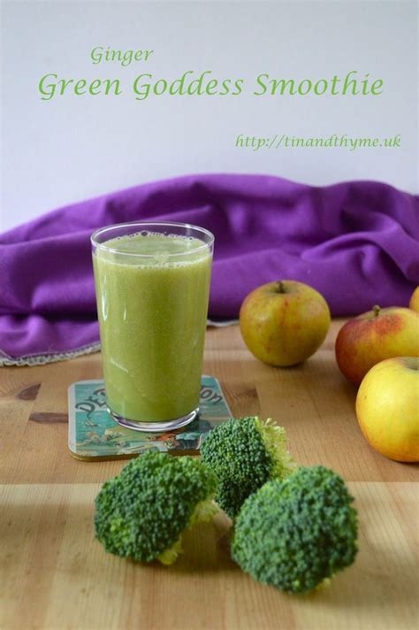 Ginger Green Goddess Smoothie A Nourishing And Hydrating Vegan Smoothie With Broccoli