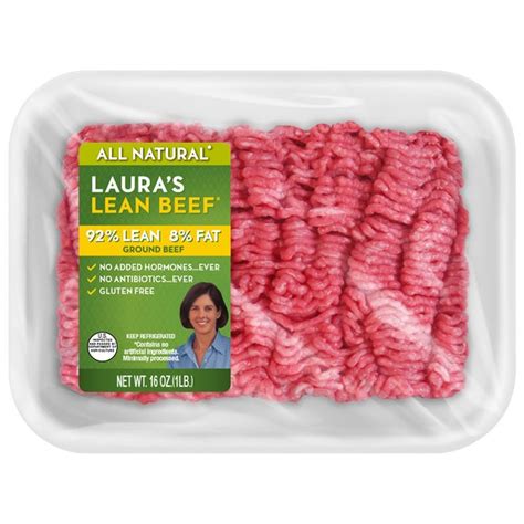Laura S Lean 92 All Natural Lean Ground Beef 16 Oz From Target