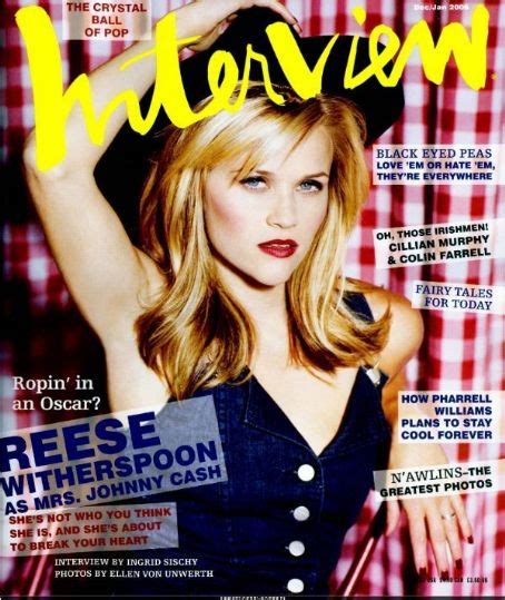 Reese Witherspoon Interview Magazine December 2005 Cover Photo