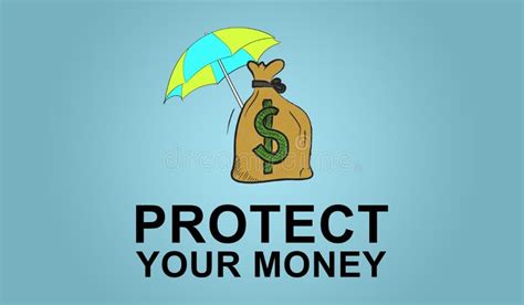 Concept Of Money Protection Stock Illustration Illustration Of