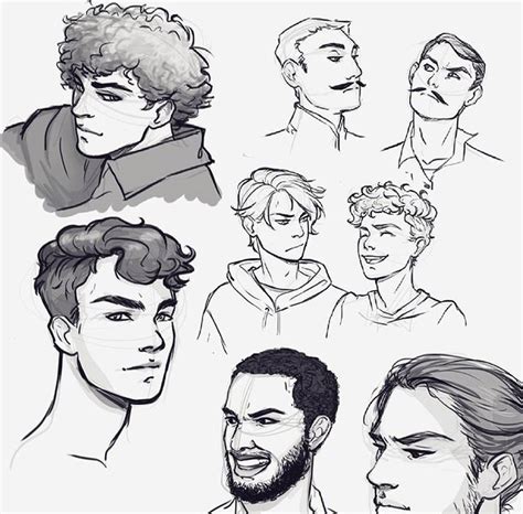 The objective was to develop a variety of hairstyles in a stylized graphics. Pin by Nikki King on Art reference | Boy hair drawing ...
