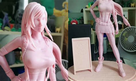 Sla 3d Printed Garage Kit Of Tifa Lockhart In Final Fantasy Vii Facfox