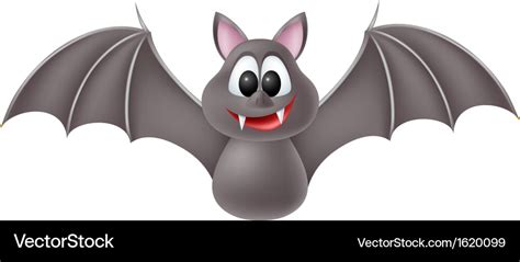 Cute Cartoon Bat Royalty Free Vector Image Vectorstock