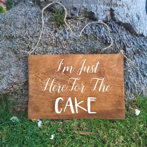 ring bearer sign i m just here for the cake rustic wedding sign rustic wedding signs ring