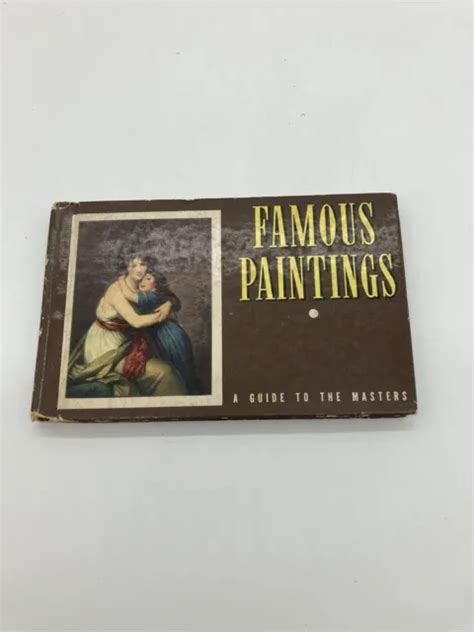 Vintage Famous Paintings Book 1941 Whitman A Guide To The Masters Mini