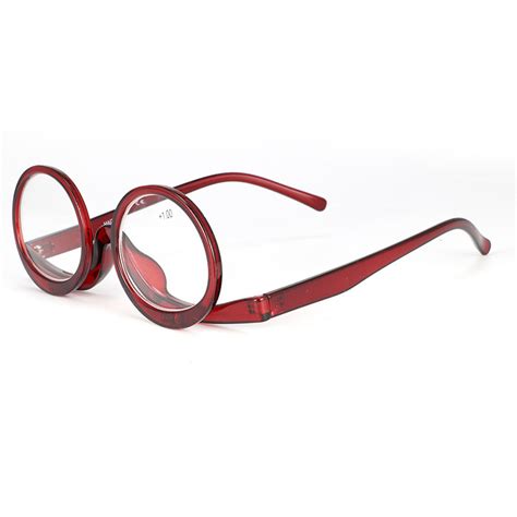 New Unisex Round Frame Makeup Glasses Flip Up Reading Glasses Chile Shop