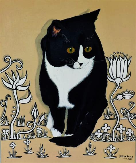 Pin By Adrian Ramos Mendez On Paintings Tuxedo Cat Cats