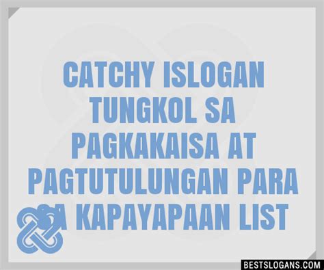 Catchy I Tungkol Sa Pagkakaisa At Pagtutulungan Para Sa Kapayapaan