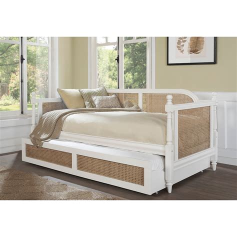 Hillsdale Melanie 2167dbt Wood And Cane Twin Size Daybed With Trundle Westrich Furniture