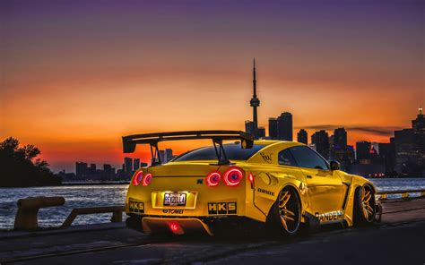 Best tuning wallpaper, desktop background for any computer, laptop, tablet and phone. Download wallpapers Nissan GT-R, tuning, R35, CN Tower ...