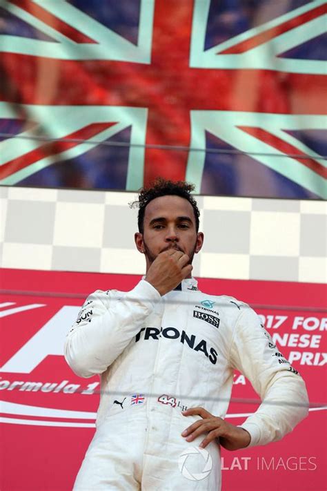 Race Winner Lewis Hamilton Mercedes Amg F Celebrates On The Podium Mercedes Amg Lewis