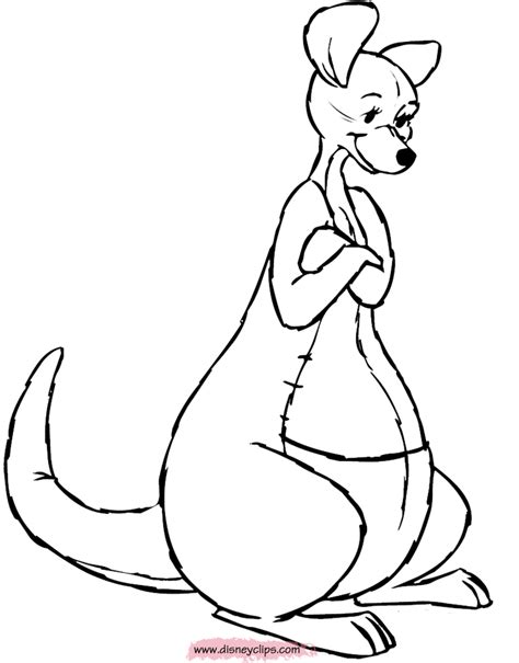 Winnie The Pooh Kanga And Roo Coloring Pages