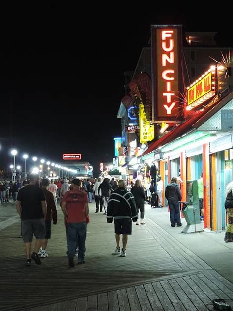 Ocean City Boardwalk At Night By Doug Swanson In 2021 Ocean City