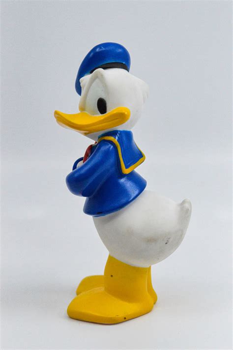 Vintage Disney Rubber Donald Duck Figurine 6 Inches Tall Etsy
