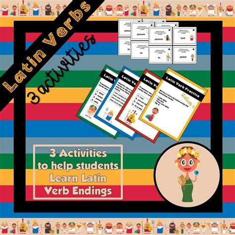 Latin Verb Endings — Amy Skillicorn Latin Activities Teaching Latin