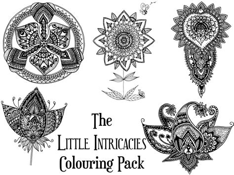 The Little Intricacies Colouring Pack By Screwy Lightbulb