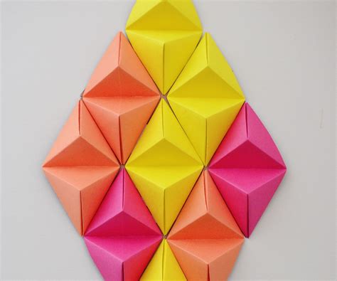 Double Tetrahedron Origamiinspired From The Origami Videos And 3d Art