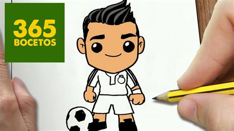 Como Dibujar Cristiano Ronaldo Kawaii Paso A Paso Dibujos Kawaii