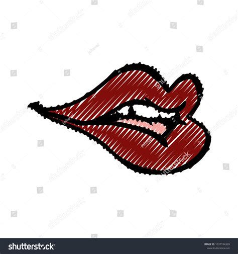 sexy women lips cartoon icon vector stock vector royalty free 1037194369 shutterstock