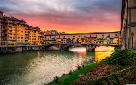 Ponte Vecchio Bridge In Florence Italy 5k Retina Ultra Hd Wallpaper