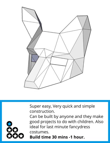 Wintercroft fox half mask build. Image result for fox half mask - wintercroft | Cardboard mask, Fox mask, Paper mask template