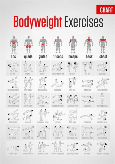 41 Bodyweight Chest Exercises Fat Burning Dailyabsworkouttips