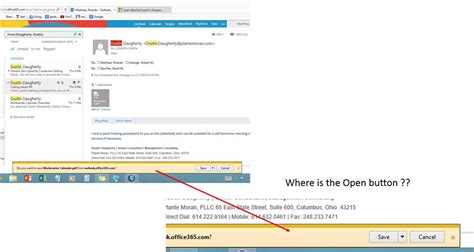 Open Option From The Pop Up Of Ie11 Does Not Appear When I Try For An