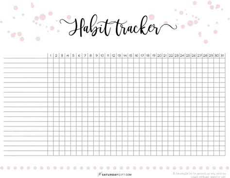 21 Free Printable Pdf Habit Trackers To Download