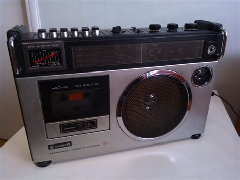Vintage Radio Cassette Player Sanyo M2580lu From 80s Radios