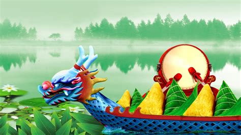 The dragon boat festival is a traditional holiday which occurs on the 5th day of the 5th month of the traditional chinese calendar. 端午节赛龙舟卡通壁纸,高清图片,电脑桌面-壁纸族