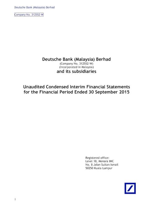 Pdf Deutsche Bank Malaysia Berhadmfrs 15 Replaces The Guidance