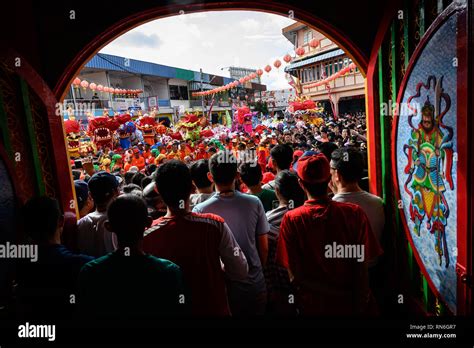 Residents Seen Watching The Performance During The Festival Cap Go Meh
