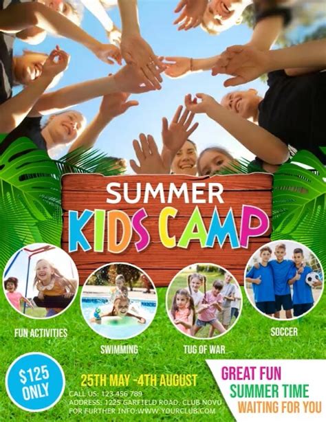 Copy Of Kids Summer Camp Summer Camp Holidays Postermywall