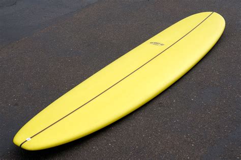 9 Ultimate Longboard Surfboard With Mustard Reverse Cutlap Resin Tint