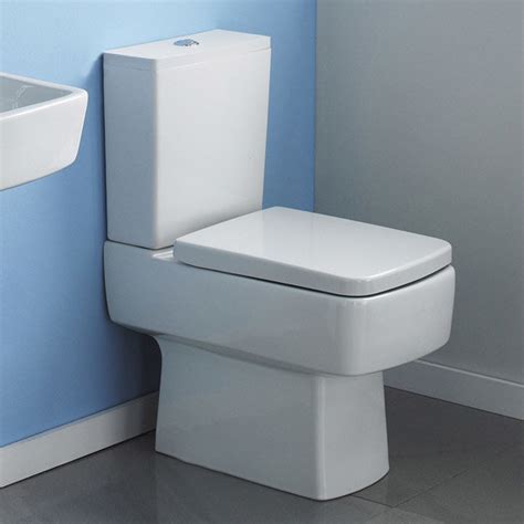 Bliss Close Coupled Square Toilet Inc Standard Or Soft Close Seat
