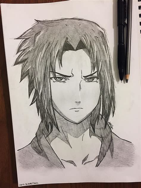 Sasuke Drawing Anime Face Drawing Anime Drawing Books Naruto Sketch
