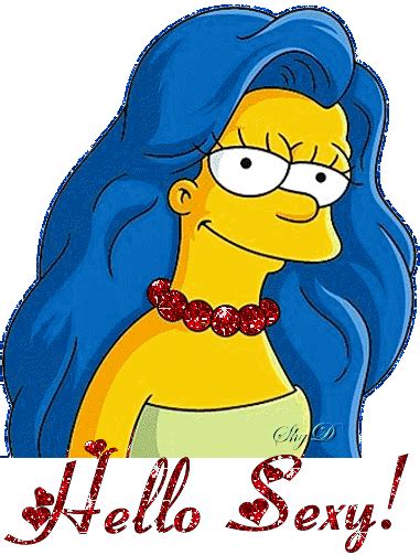 Hello Sexy Marge Simpson Cartoons