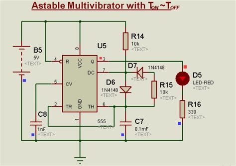 One is signal processing, they can pull digital data out of some extremely noisy. Schematic Circuit Diagram Astable Multivibrator using 555 ...