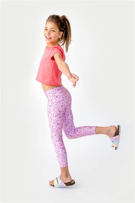 Girls Clements Twins Mini Pastel Floral 78 Leggings In 2021 Girls
