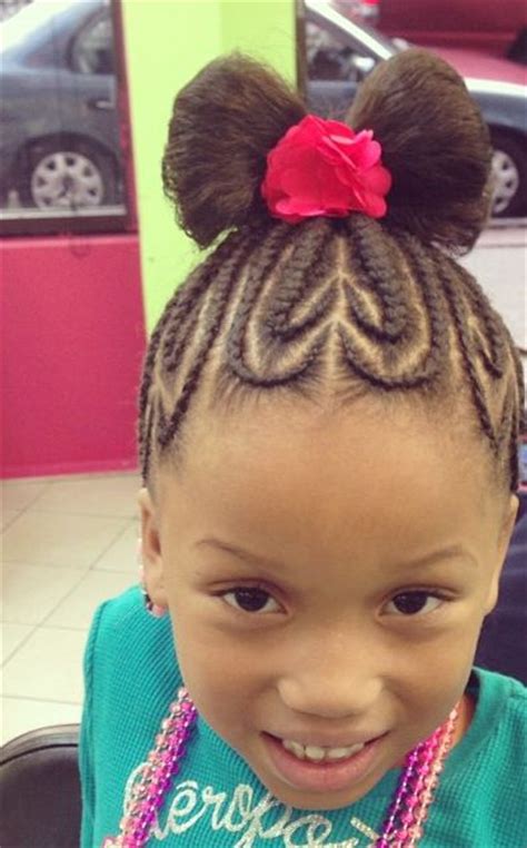 Team a short cut with a headband and viola, you have the perfect hairstyle for school. African Straight Up Hairstyle For Kids - Feed in braids ...