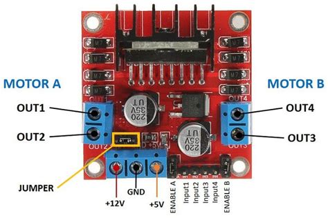 L298n Motor Driver Pinout Random Nerd Tutorials Electronics