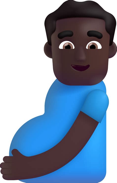 Pregnant Man Dark Emoji Download For Free Iconduck