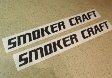 Smokercraft Vintage Fishing Boat Decal Black 2 Pak Free Ship Free