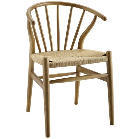 Spindle Wood Dining Side Chair Natural
