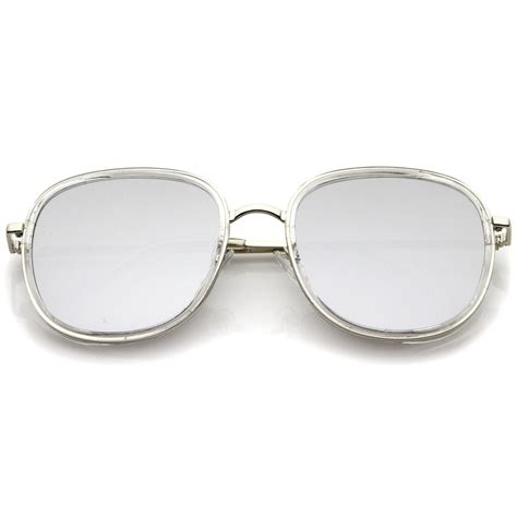Retro Euro Mirrored Square Flat Lens Sunglasses Zerouv