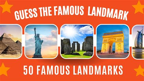 Guess The Landmark Quiz Top 50 Famous Landmarks In The World Youtube