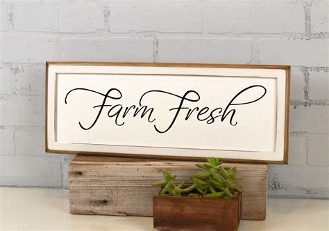 Farm Fresh Sign Farmhouse Kitchen Decor Printable Wall Art Quote