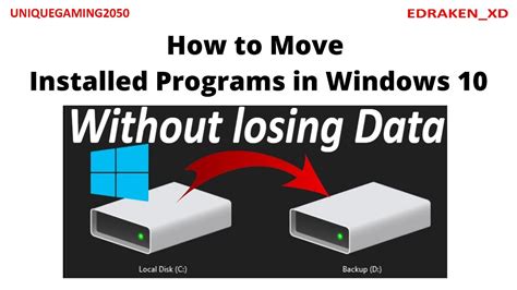 How To Move Files From C Drive To D Drive Without Reinstalling